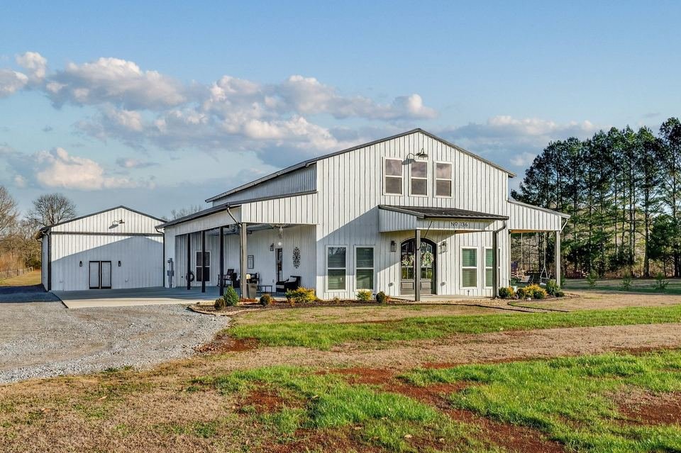 Modern home exterior real estate photography in Tennessee