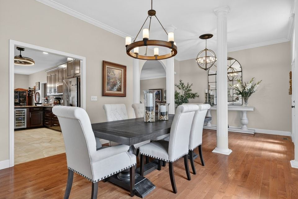 Entryway and dining room real estate photography