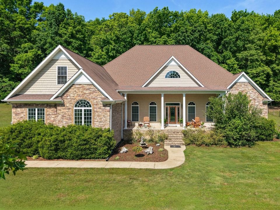 Summer exterior real estate photography for a residential listing